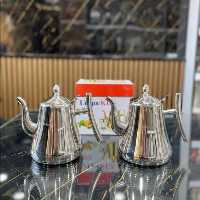 قوری تمام استیل دسته بغل