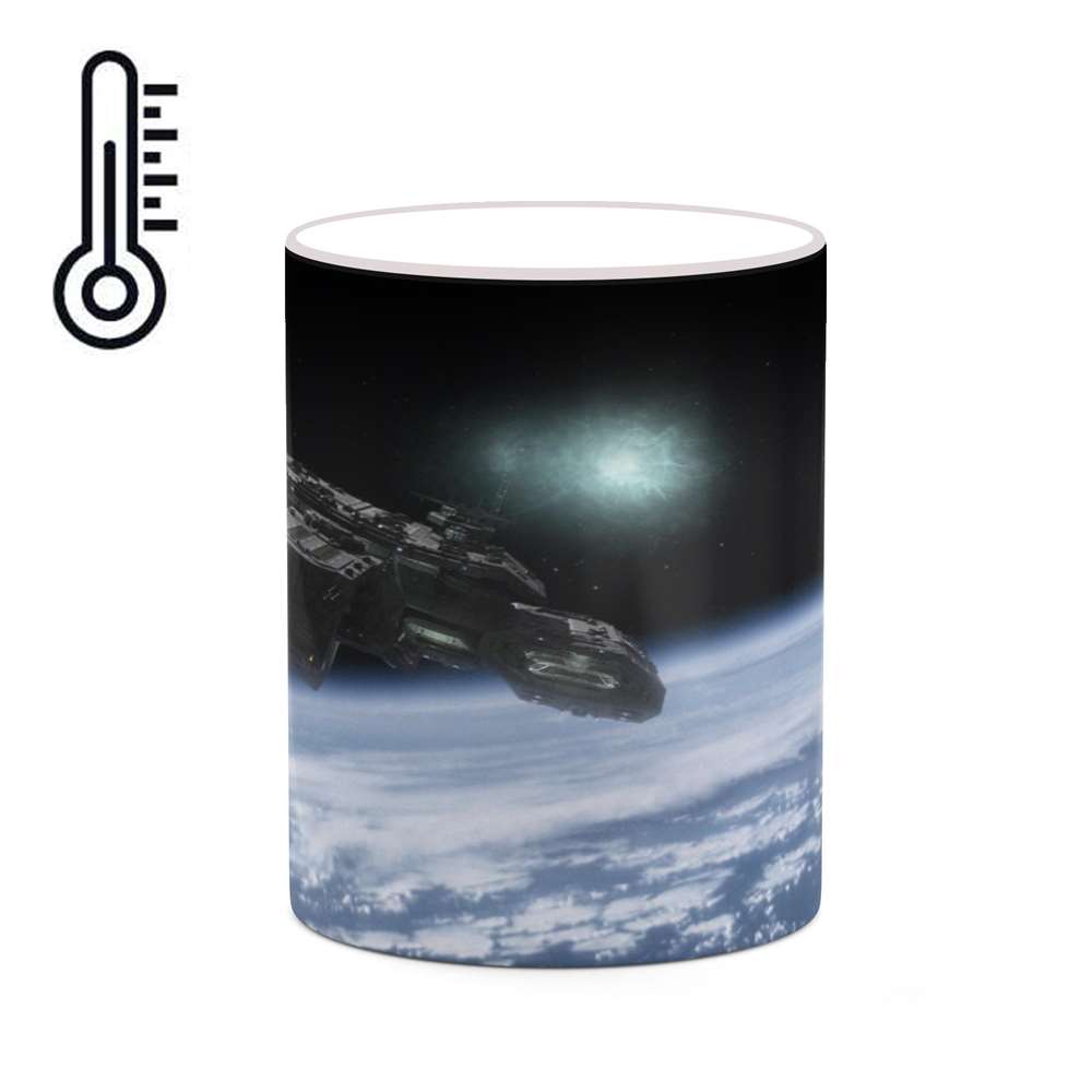 ماگ حرارتی کاکتی طرح فضا و کهکشان مدل mgh19935