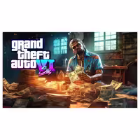 تابلو شاسی مدل T8127 طرح بازی GTA | دنیای قاب