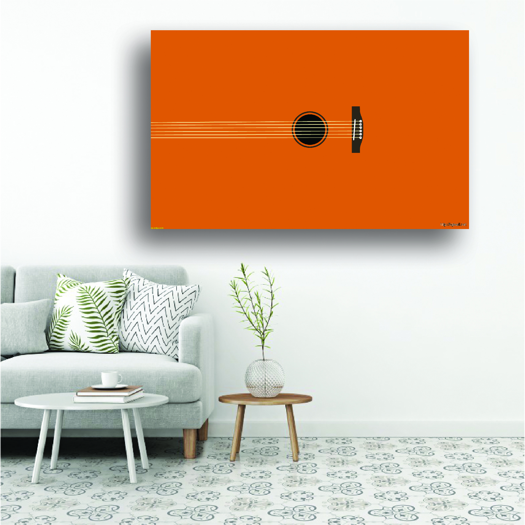 تابلو شاسی طرح گیتار 13 کد 0TS-1