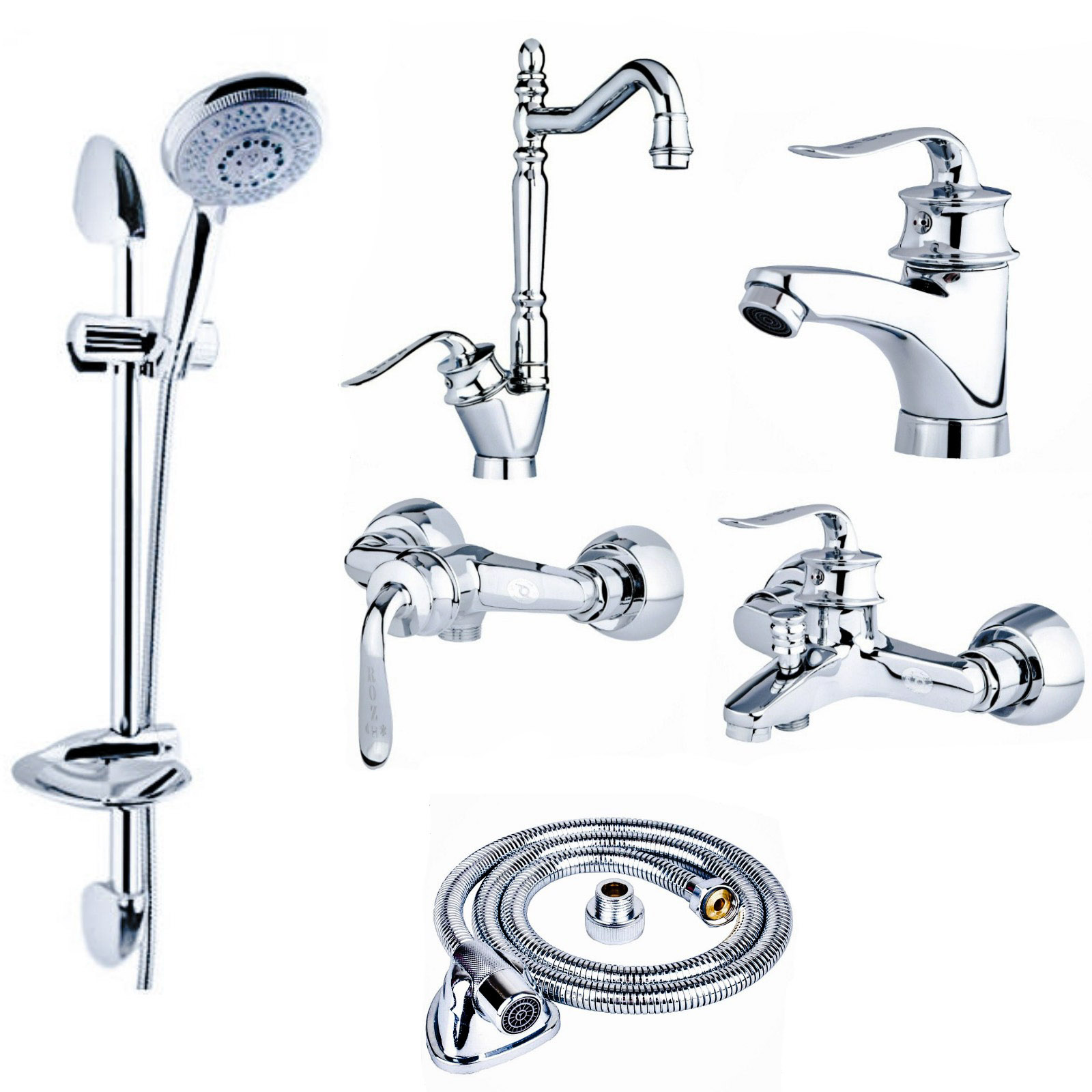 ست شیرآلات رز مدل هلن مجموعه 6 عددی