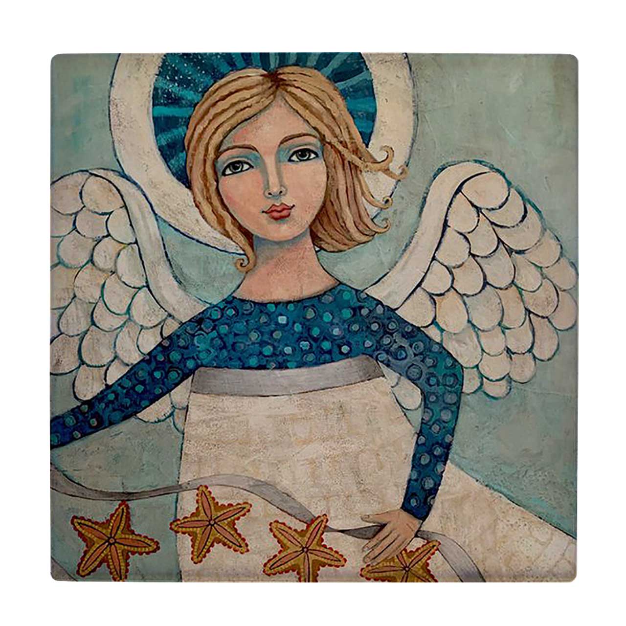 زیر لیوانی  طرح نقاشی فرشته کد    5883715_4524