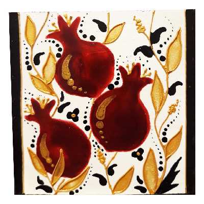 تابلو نقاشی مدل انار کد 066 مجموعه 3 عددی