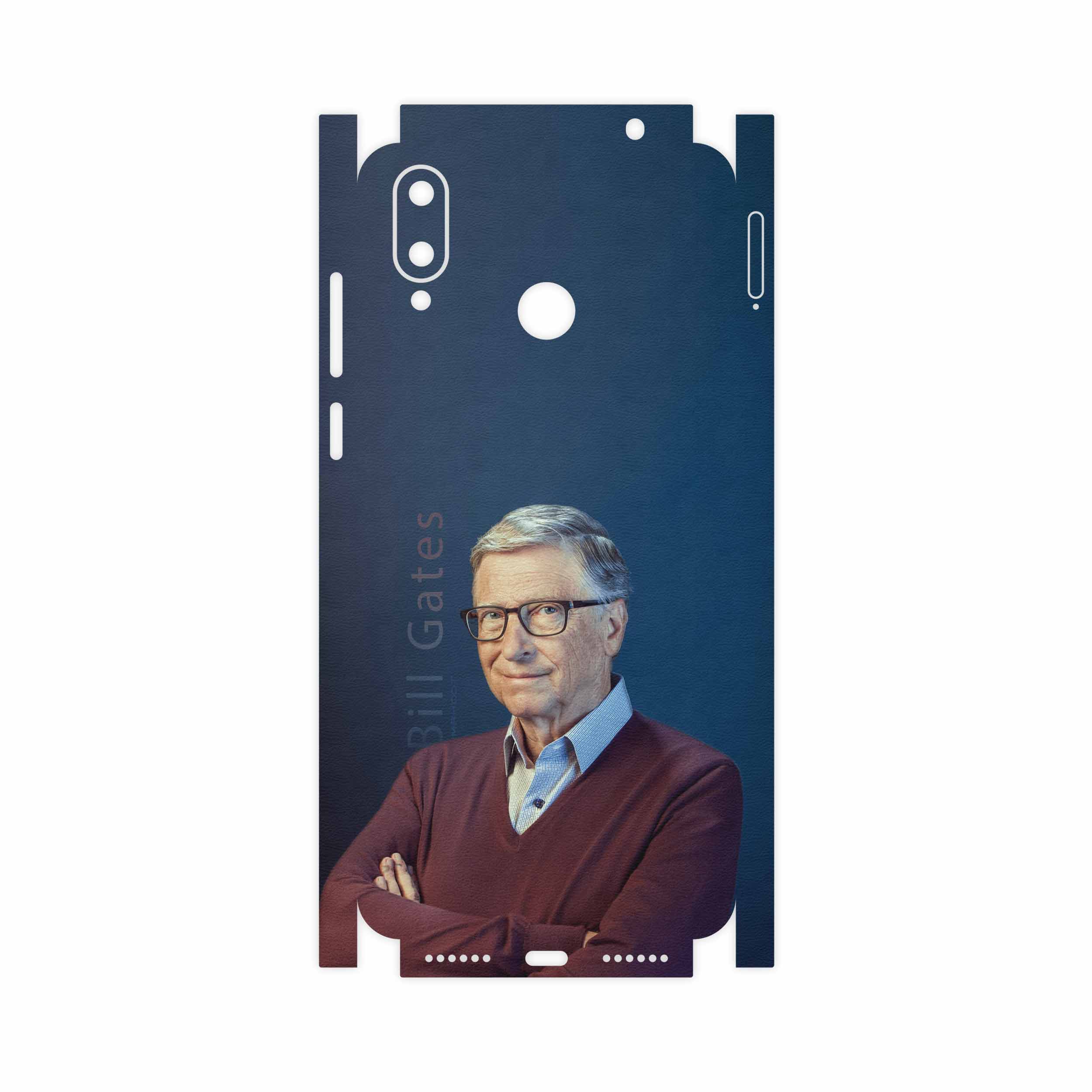 برچسب پوششی ماهوت مدل Bill Gates-FullSkin مناسب برای گوشی موبایل جی پلاس Q10