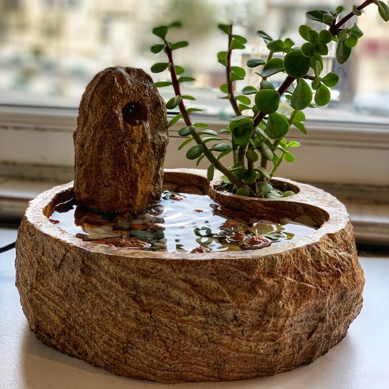 آبنما تک گیاه سنگدانه کد AB45 ارسال پس کرایه