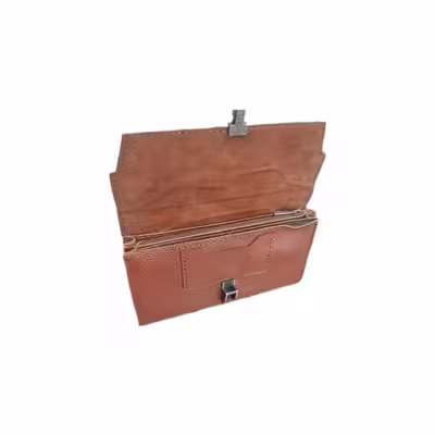 کیف پول چرمی مدل دست دوز