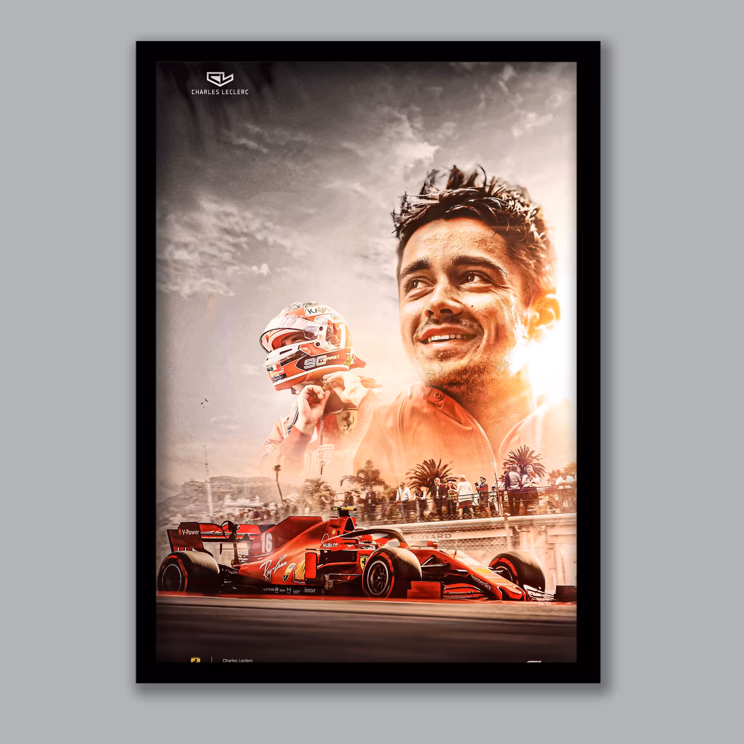تابلو مدل فرمول یک چارلز لکلرک Charles Leclerc کد LA-G10184