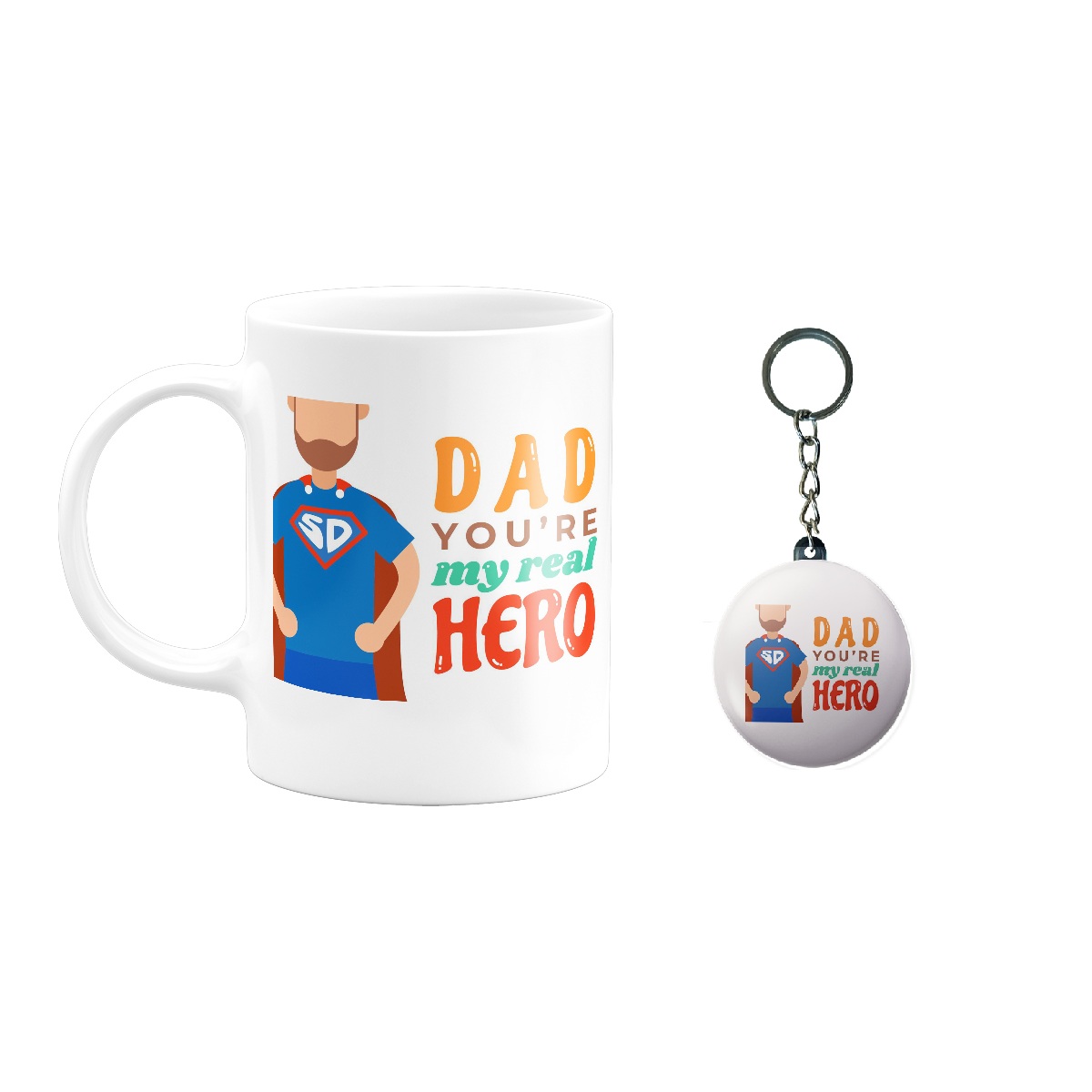 ماگ طرح روز پدر کد 43 به همراه جاکلیدی