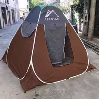 چادر مسافرتی 12 نفره مدل برنو کف ضخیم ارتفاع افرود کمپ  جنگل سفر کوه کد 233