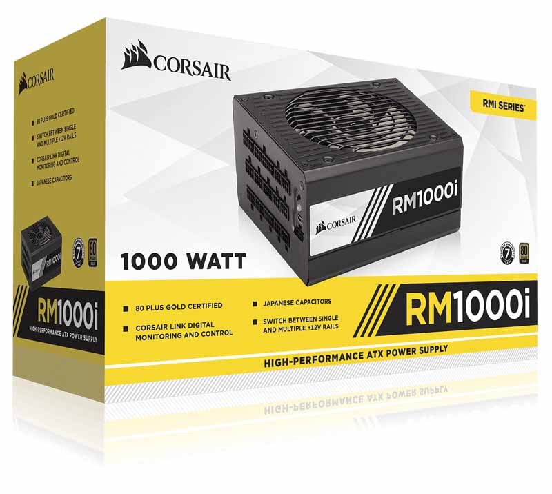 خرید منبع تغذیه کورسیر Corsair PSU RM1000i 80 PLUS Gold با بهترین قیمت