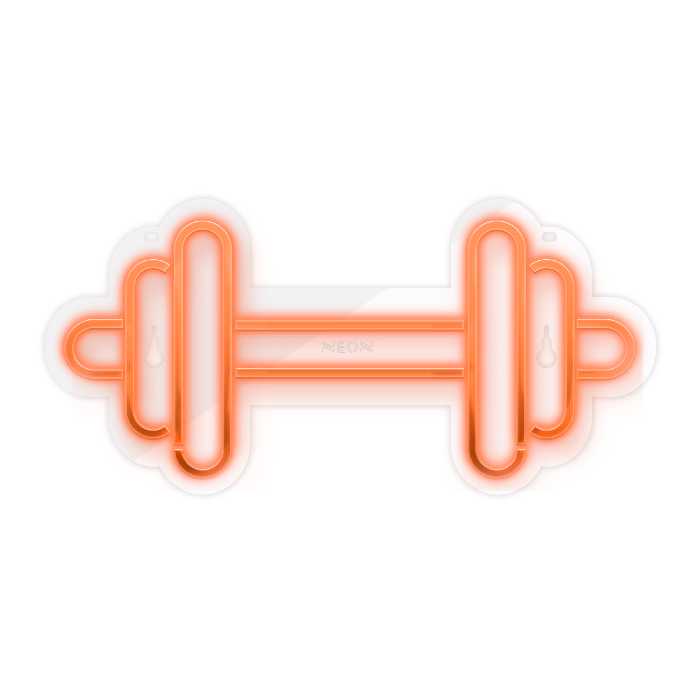 چراغ دیواری نئون دیزاین طرح Dumbbell_ORG