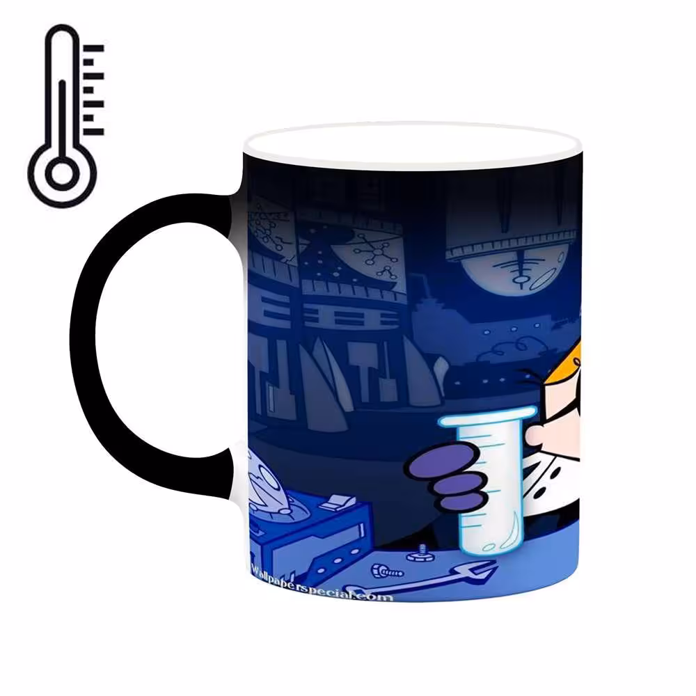ماگ حرارتی کاکتی طرح کارتون Dexter's Laboratory مدل mgh22468