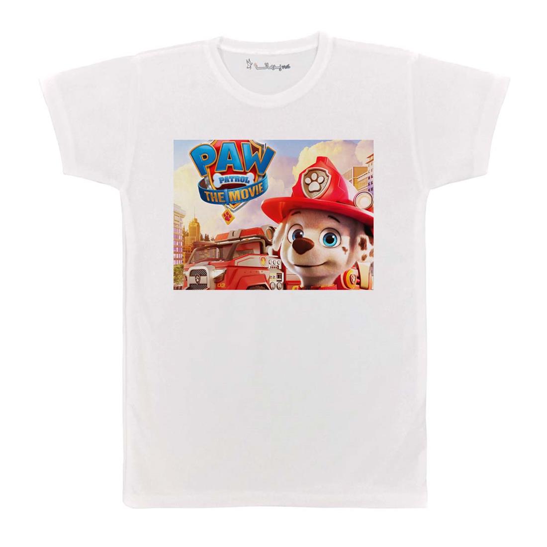 تی شرت بچگانه پرمانه طرح سگ های نگهبان کد pmt.5851