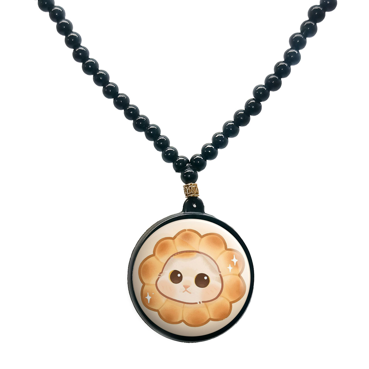 گردنبند پرمانه طرح حیوانات کیوت کد pmd.21479 مدل دو طرفه