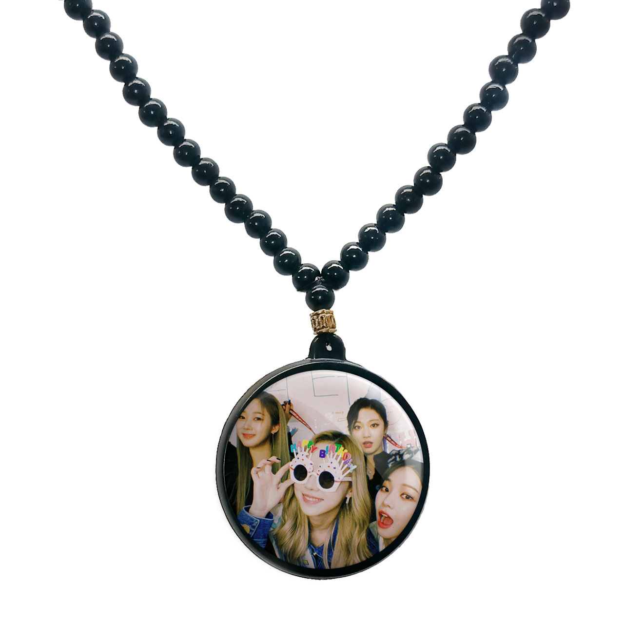 گردنبند پرمانه طرح aespa کد pmd.18691 مدل دو طرفه