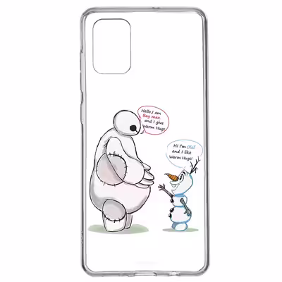 کاور طرح Olaf &amp; Baymax مناسب برای گوشی موبایل سامسونگ Galaxy A71 