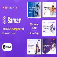 دانلود قالب React خلاقانه شرکتی Samar