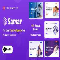 دانلود قالب React خلاقانه شرکتی Samar