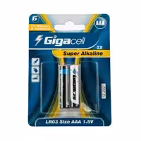 باتری نیم قلمی گیگاسل مدل 021 بسته 2 عددی