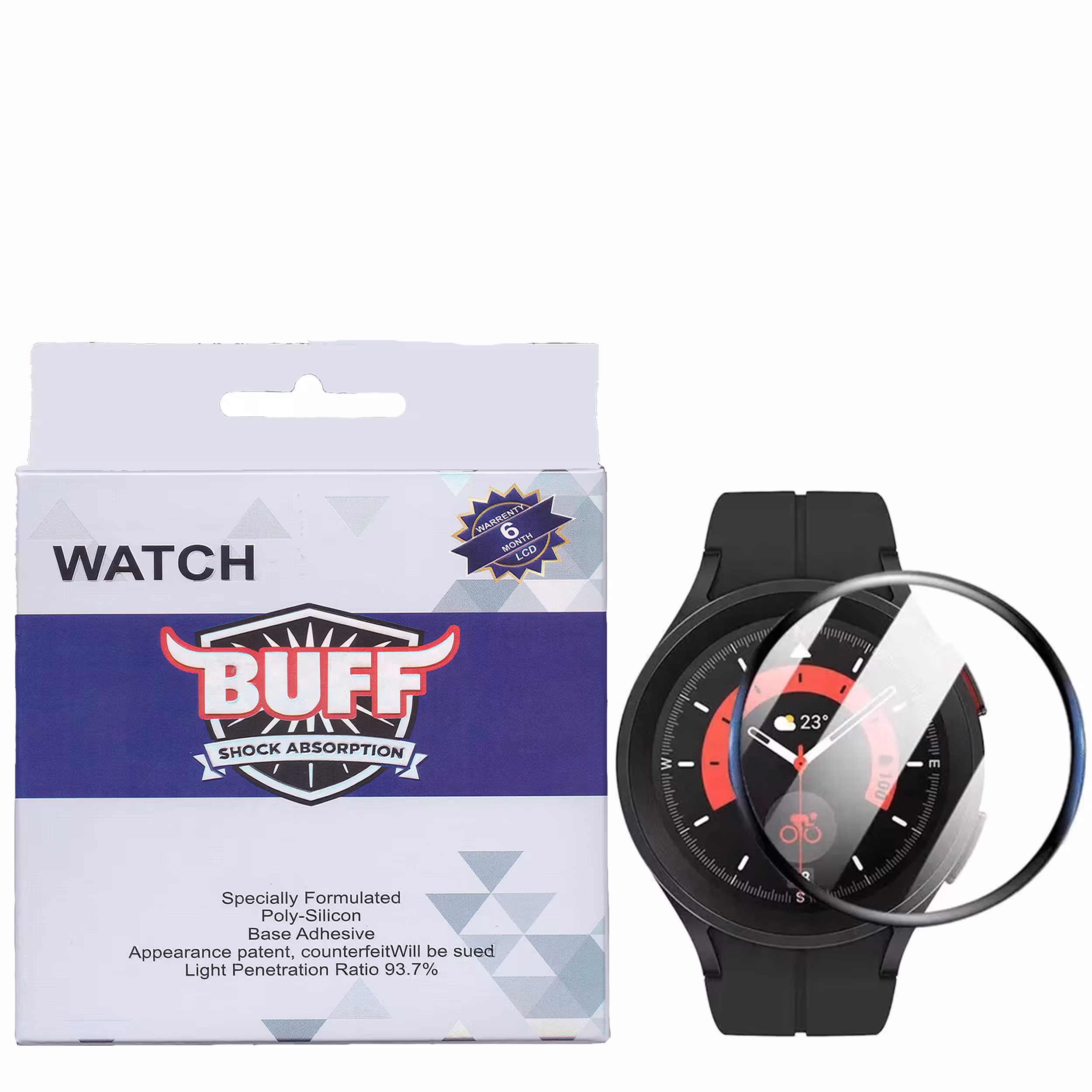 محافظ صفحه نمایش بوف مدل FullGlue-Flexible-G مناسب برای ساعت هوشمند سامسونگ Galaxy Watch 5 Pro 45mm 