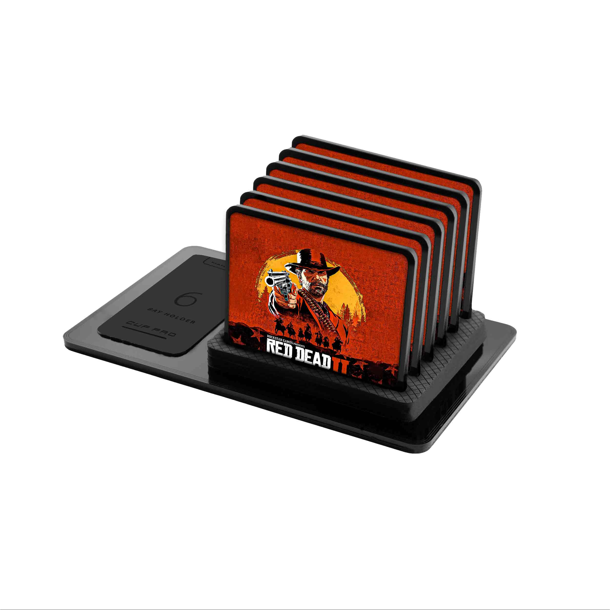 زیر لیوانی ماهوت مدل Red-Dead-Redemption-Game بسته 6 عددی