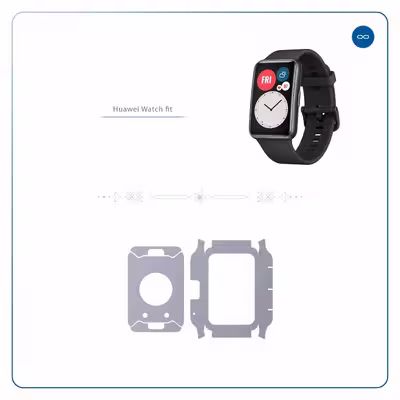 برچسب ماهوت طرح Matte Silver مناسب برای ساعت هوشمند هوآوی Watch Fit