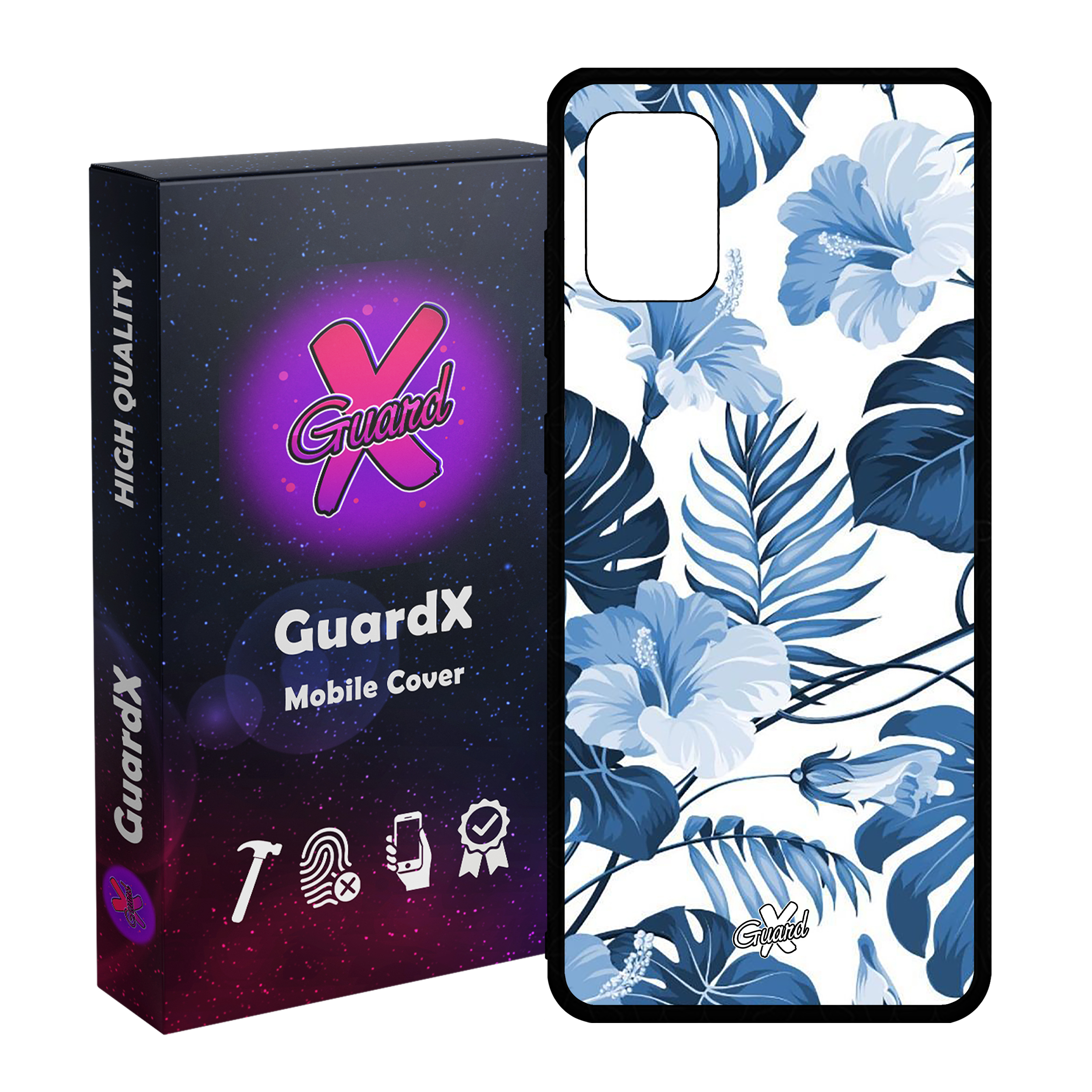 کاور گارد ایکس طرح Flower مدل Glass50354 مناسب برای گوشی موبایل سامسونگ Galaxy A51