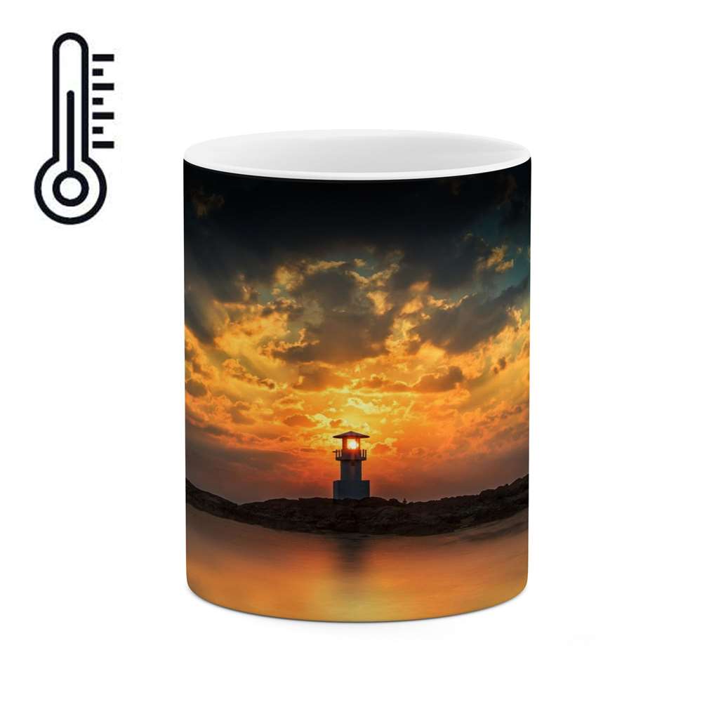 ماگ حرارتی کاکتی طرح منظره مدل mgh16769