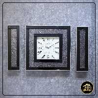 ساعت دیواری آینه ای رنگ دودی کد 1208 برند شانلی (تک) 