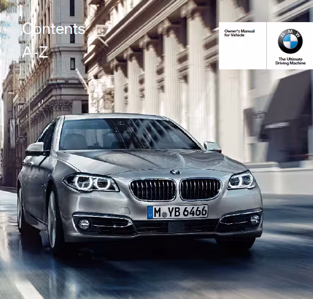 کتاب دفترچه راهنمای بی ام و سری 5 BMW 5 SERIES - به زبان انگلیسی