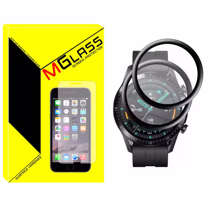 محافظ صفحه نمایش نانو ام گلس مدل NMG مناسب برای ساعت هوشمند هوآوی Watch GT2 46mm بسته دو عددی