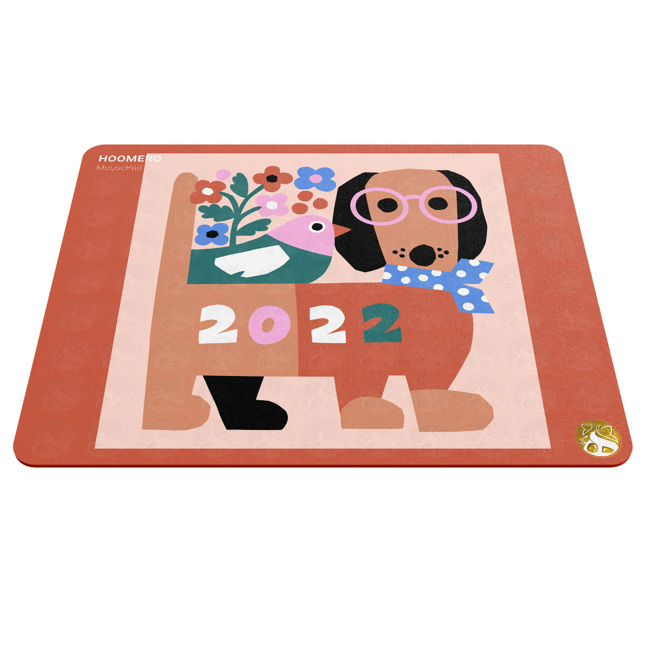 ماوس پد هومرو طرح سگ و گنجشک 2022 مدل A1666