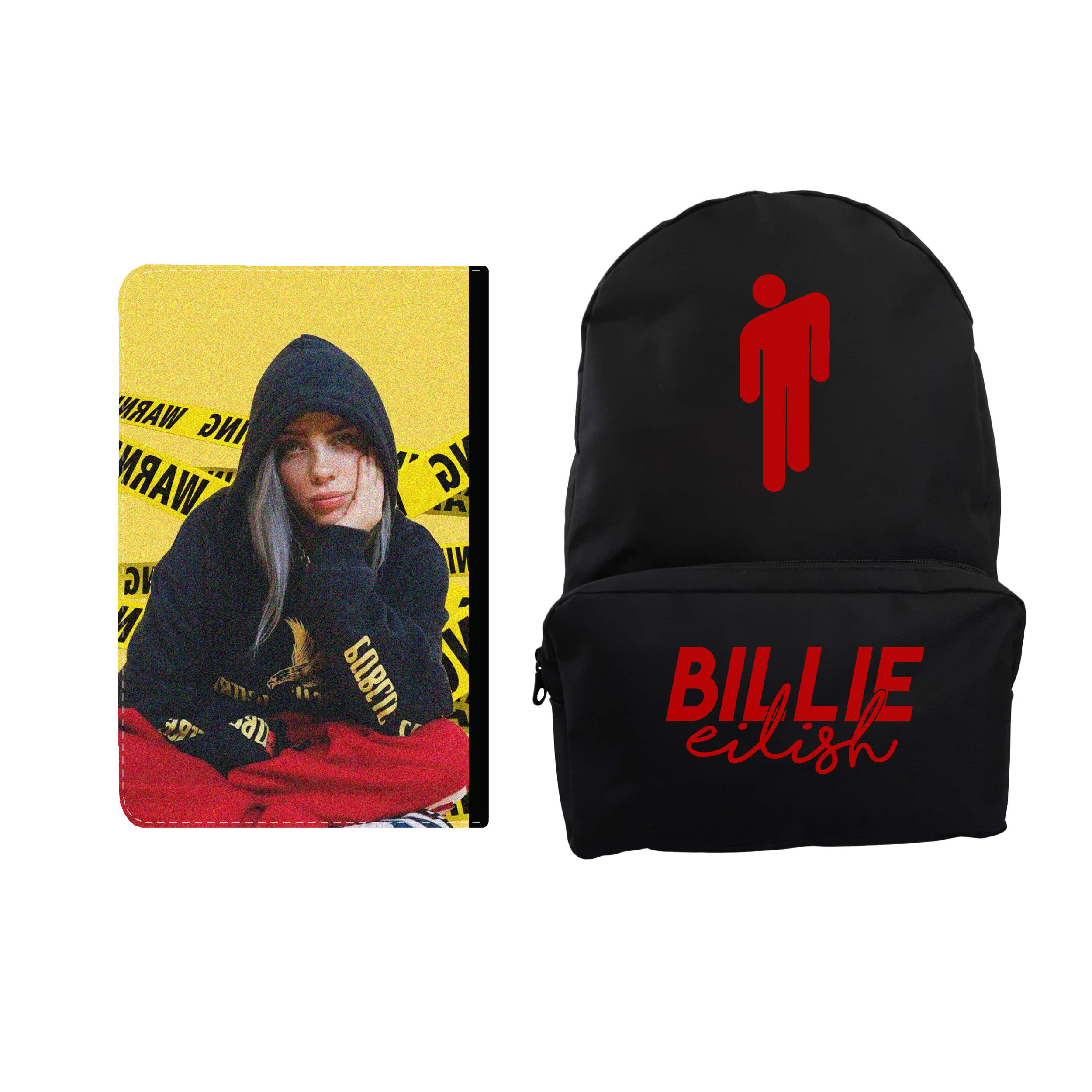 کوله پشتی طرح بیلی آیلیش کد K-03 به همراه کلاسور 