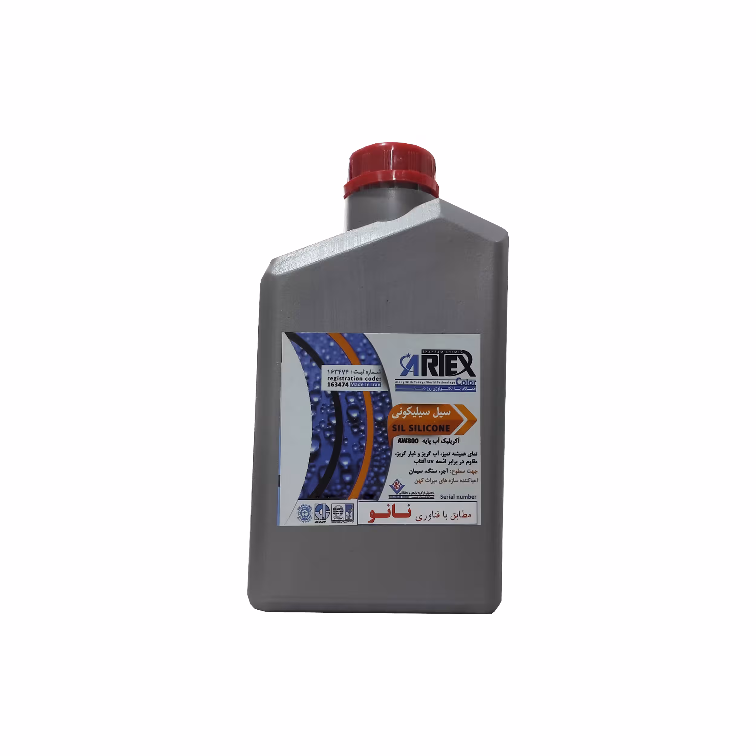 سیل سیلیکونی مات آکریلیک نانو شهرام شیمی  مدل ARTEX COLOR وزن 1 کیلوگرم