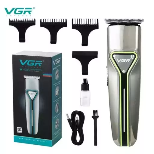 ماشین اصلاح موی سر و صورت وی جی ار مدل V-008 نقره ای