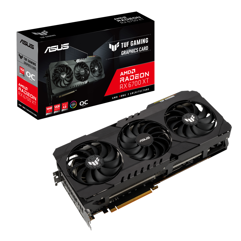 کارت گرافیک  ایسوس مدل TUF-RX6700XT-O12G-GAMING حافظه 12 گیگابایت