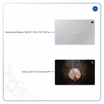 برچسب پوششی ماهوت مدل Setar-Daf-Instruments مناسب برای تبلت سامسونگ Galaxy Tab A7 10.4 LTE 2020 T505