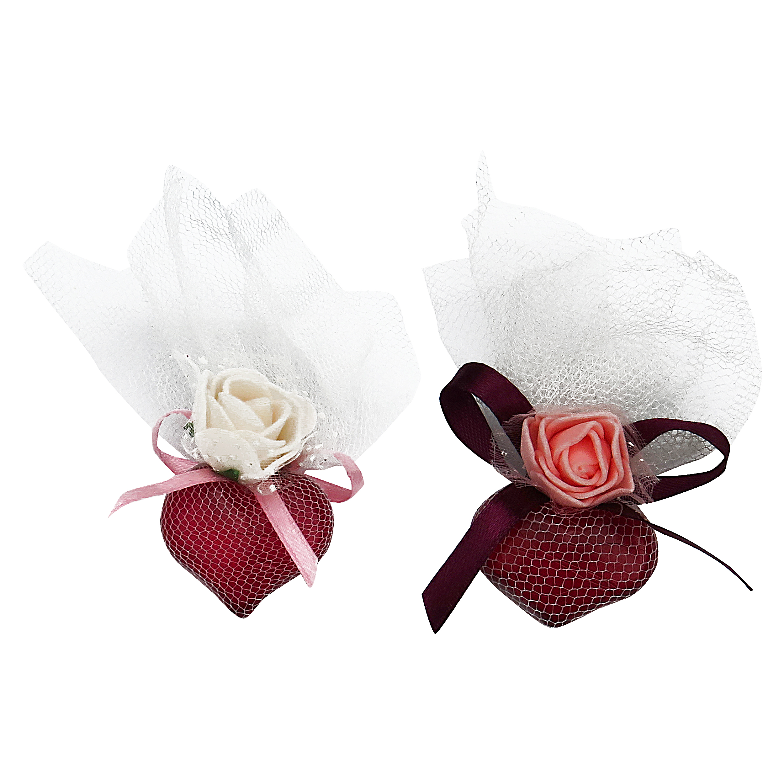 شگون عروسی مدل قلب بسته 6 عددی