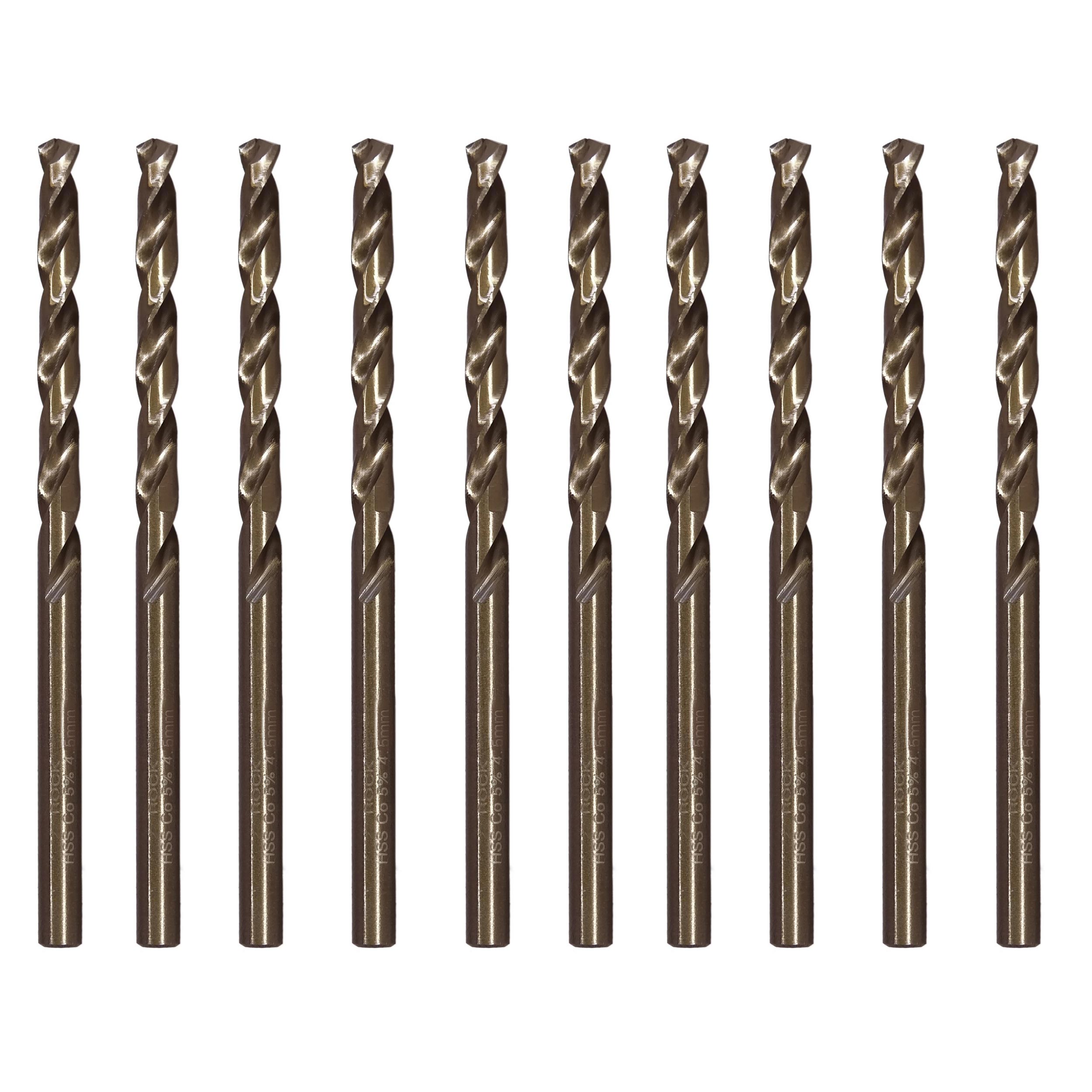 مته فلز کبالت راک مدل MMA-RC4.5mm سایز 4.5 میلی متر مجموعه 10 عددی