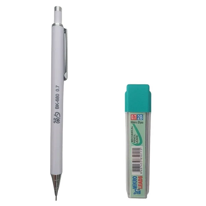 مداد نوکی 0.7 میلی متری مدل پاستلی به همراه نوک مداد نوکی