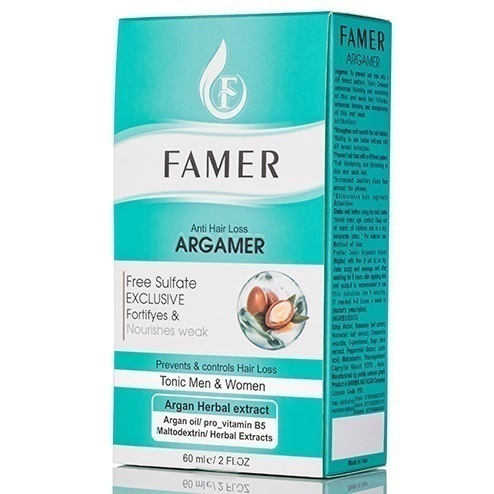 فامر تونیک ضد ریزش مو آرگامر 60 میل FAMER ANTI HAIR LOSS ARGAMER