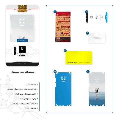 برچسب پوششی ماهوت مدل Collage of Sea Trash-FullSkin مناسب برای گوشی موبایل شیائومی Redmi Note 9S