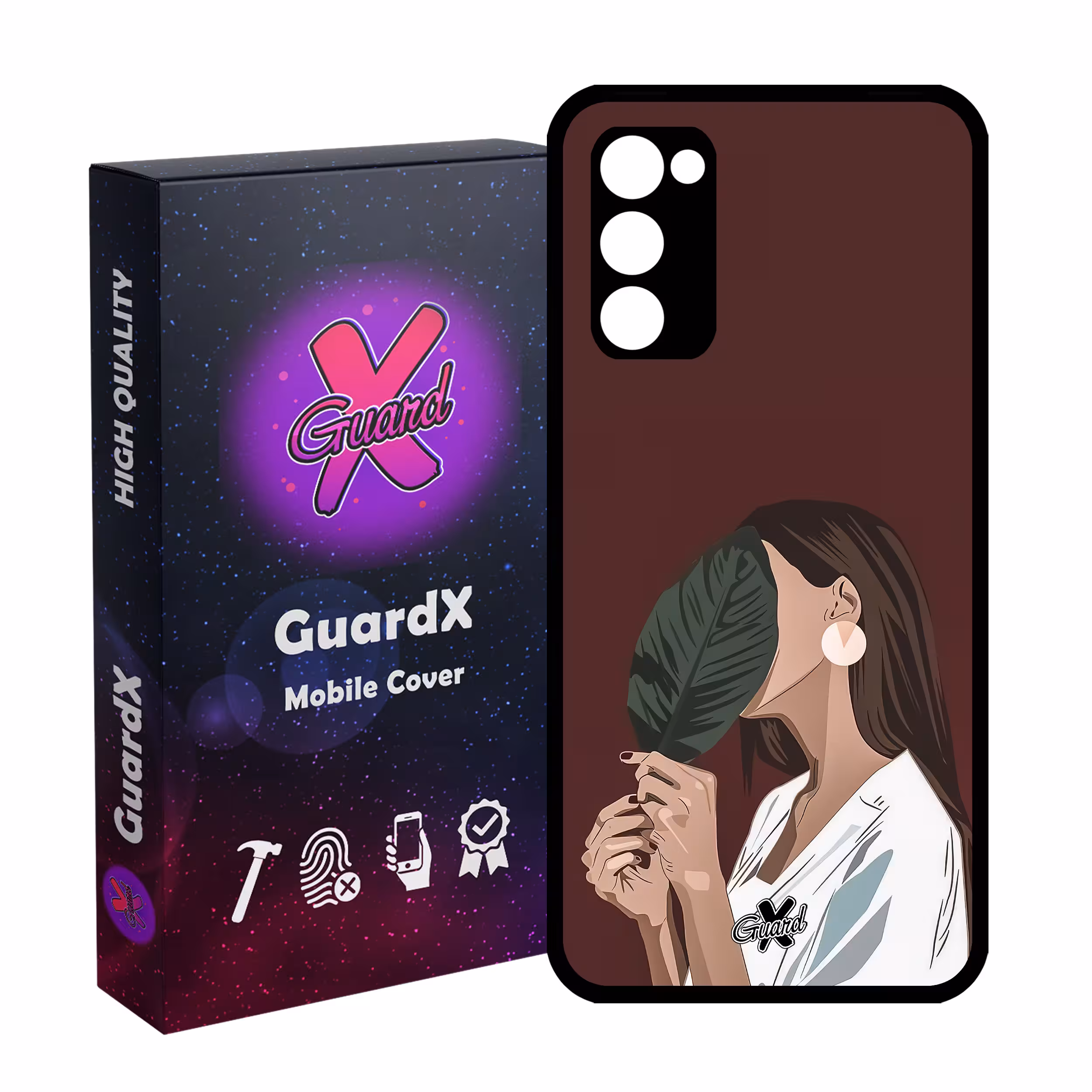 کاور گارد ایکس طرح دختر مدل Glass10476 مناسب برای گوشی موبایل سامسونگ Galaxy S20 FE