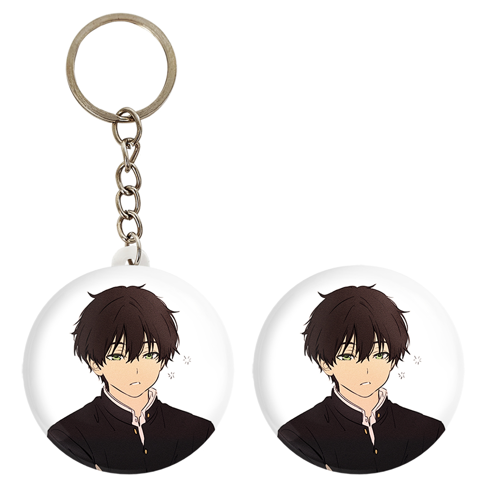 پیکسل خندالو مدل اورکی انیمه هیوکا Hyouka کد 17090 به همراه جاکلیدی