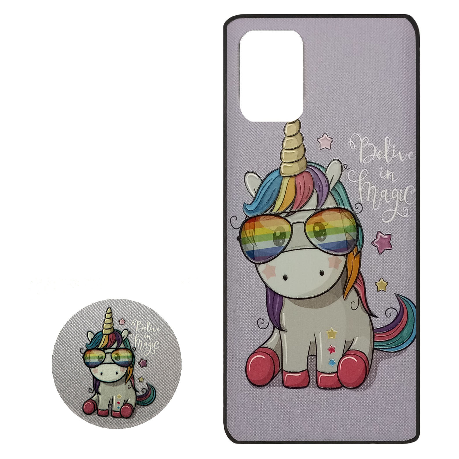 کاور مدل MRM4-186 مناسب برای گوشی موبایل سامسونگ Galaxy A31 به همراه پاپ سوکت