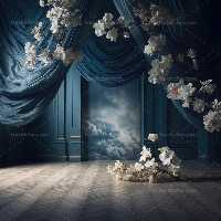 بک دراپ عکاسی با گل های سفید زیبا | گرافیک با طعم تربچه