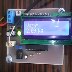 پروژه ترازوی دیجیتالی با سنسور لودسل load cell و AVR