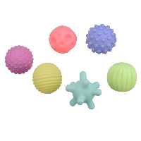 جغجغه مدل توپ فضایی سوتک دار طرح soft balls مجموعه 6 عددی | چاوه