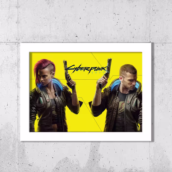 تابلو طرح  cyberpunk 2077 مدل 114w مجموعه 3 عددی