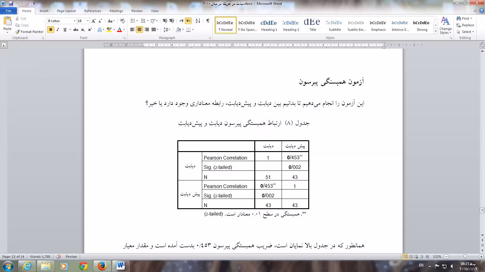 فایل تحلیل آمار دیابت و پیش دیابت در آمریکا با SPSS